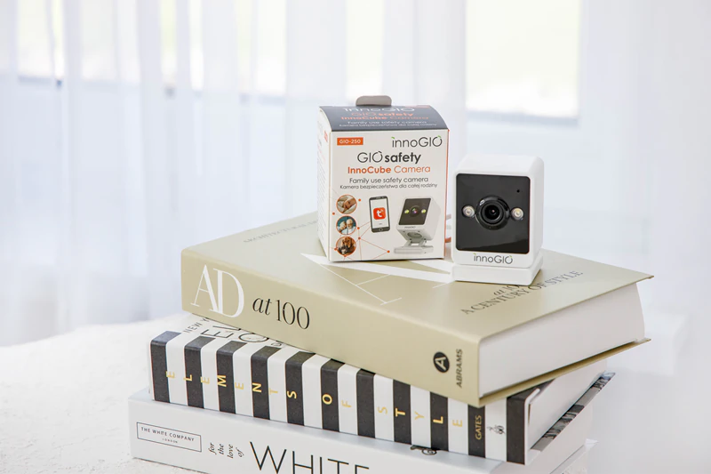 Câmera residencial inteligente Wi-Fi innoGIO GIOsafety InnoCube GIO-250