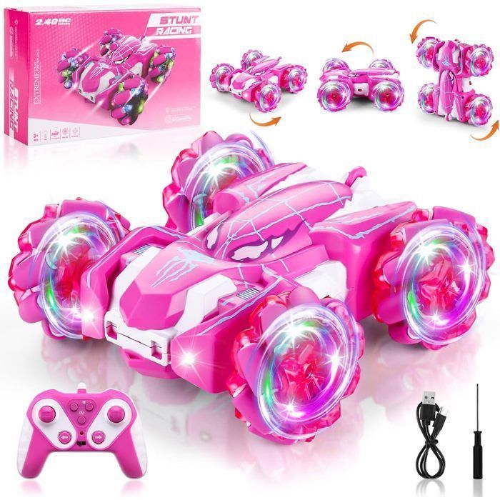 Voiture télécommandée - Spider Cascade - 4x4 - Rotation 360° - Rechargeable USB 2.4GHz 40m