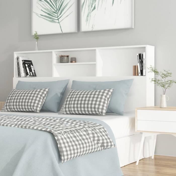cabecero blanco vidaXL para armario, 160x19x103,5 cm, 811871