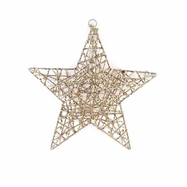 SANTA LILA Ozdoba Gwiazda 30x4cm LED