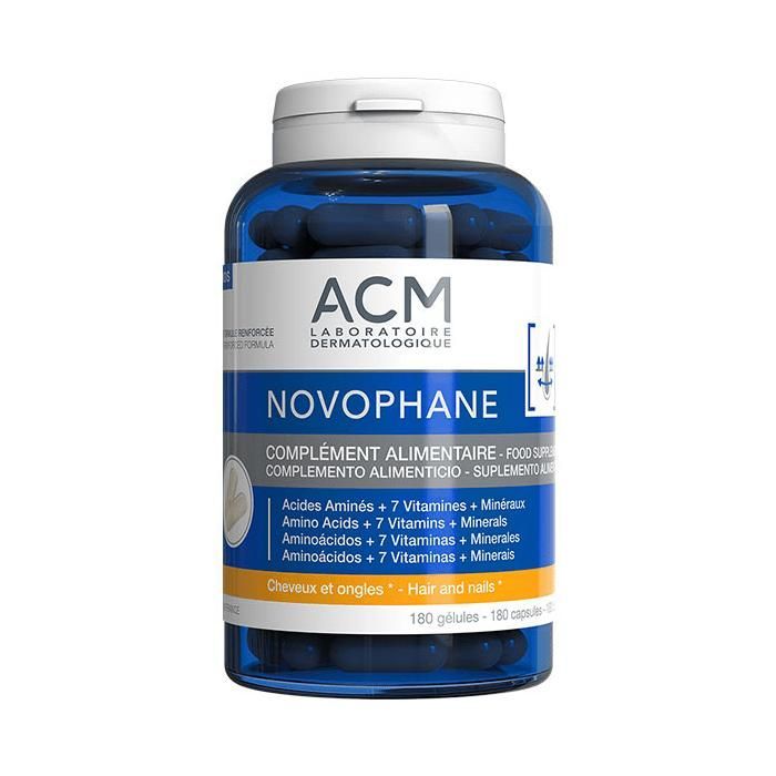 ACM Hair and Nail Food Supplement Novophane 180 capsules