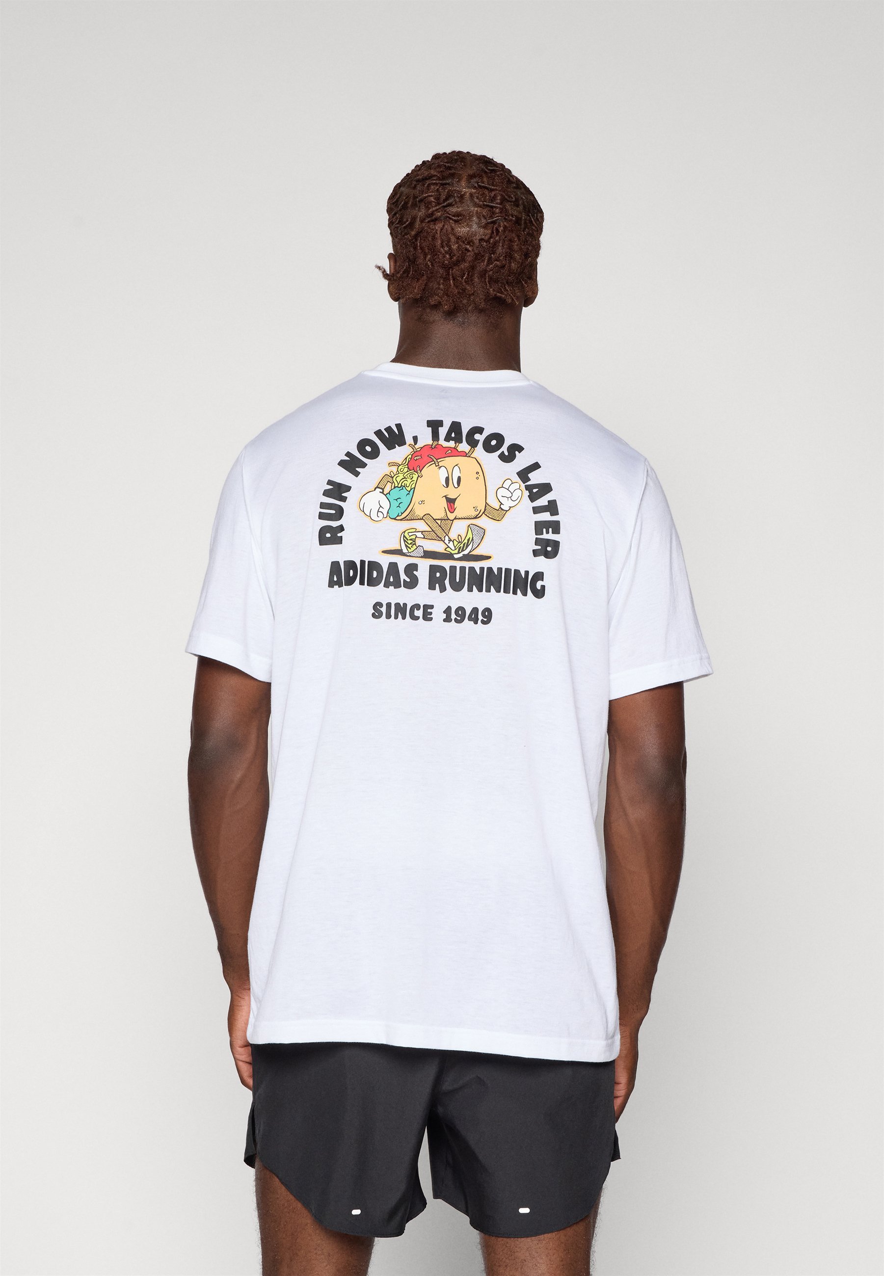 adidas Performance TACO UNISEX - Nyomott mintás póló - fehér