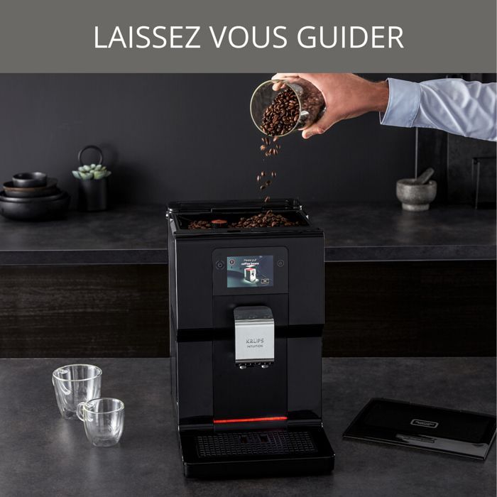 KRUPS Intuition Preference Coffee Machine, Bean Grinder, Espresso/Cappuccino Maker, Touchscreen EA873810
