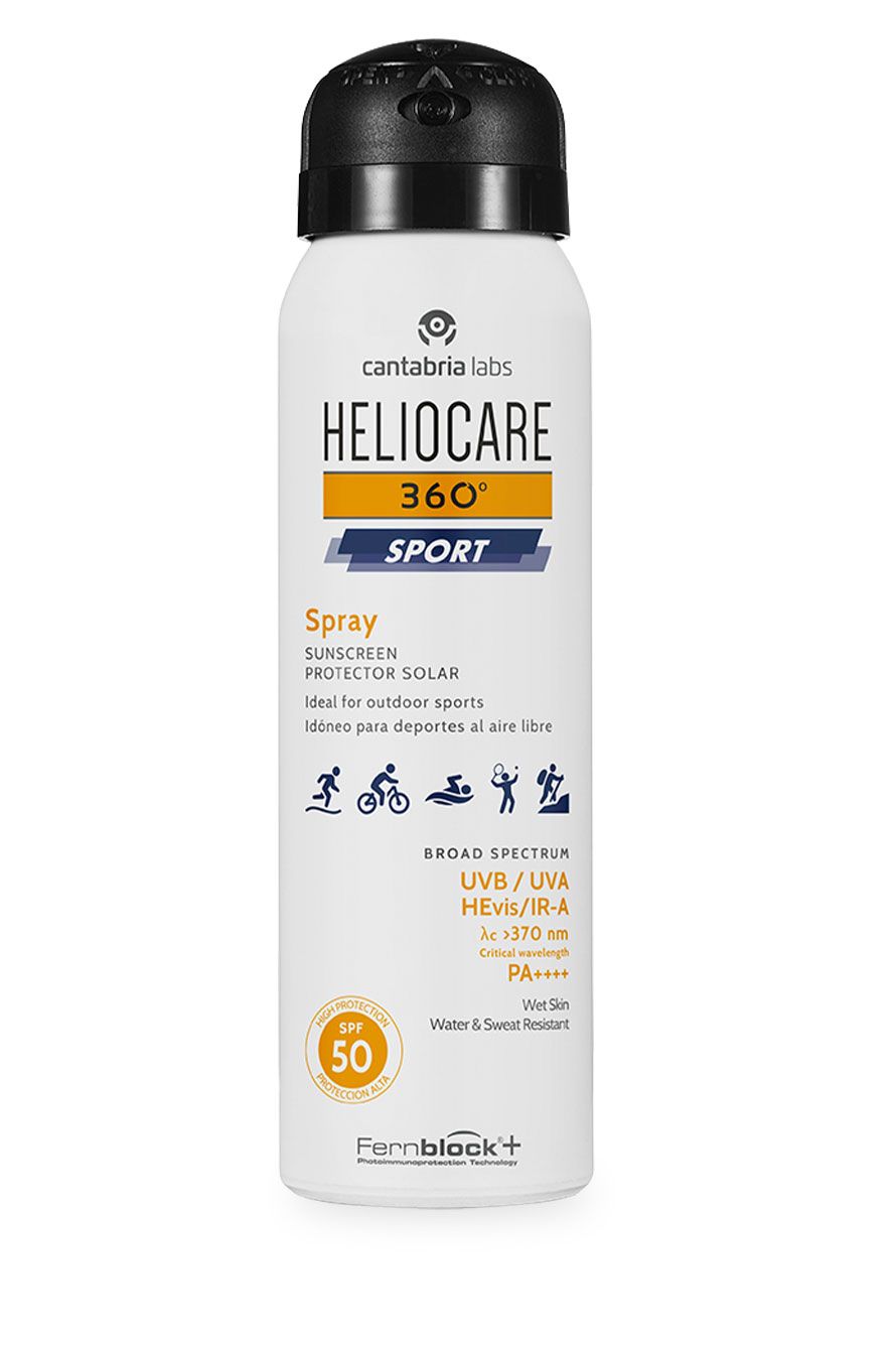 „Heliocare 360º“ sportinis purškiklis su SPF 50 Apsauga nuo saulės (vaistinė)
