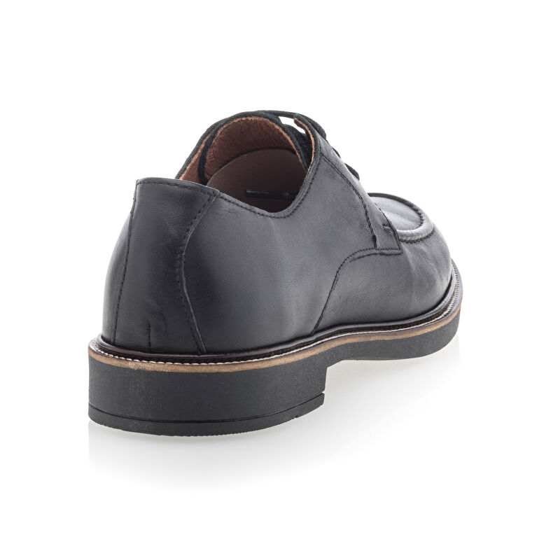 Czarne buty damskie sznurowane / buty typu derby