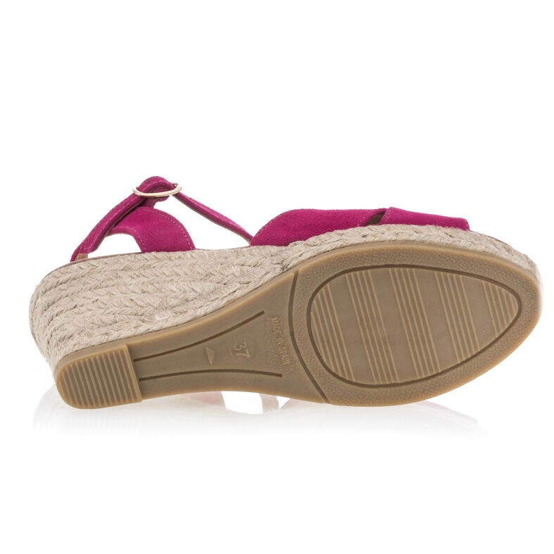 Rosa espadriller med tausåler til dame