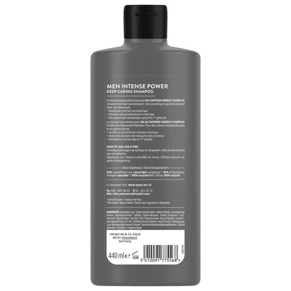 Syoss Men Power Deep Care šampon<br>440ml