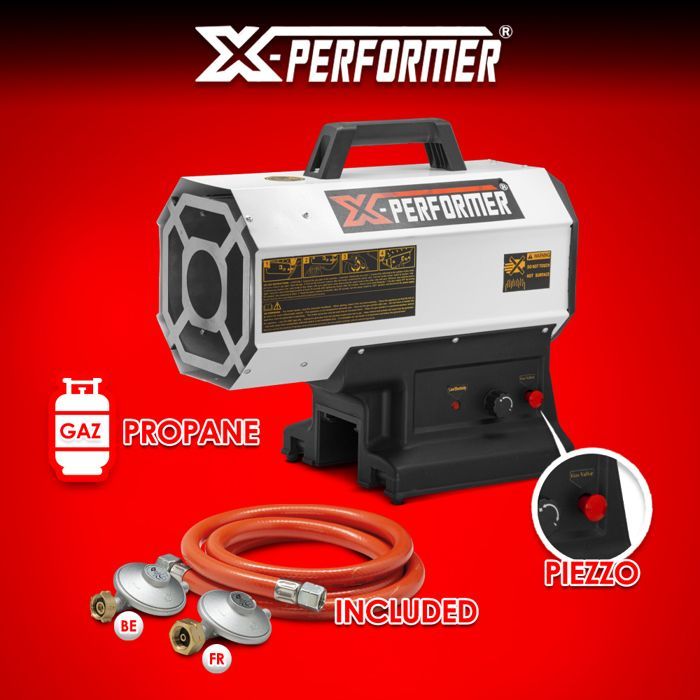 Canon à chaleur - XPCACG20LI - 9 à 20KW - Gaz propane - Autonome sur batterie ou secteur
