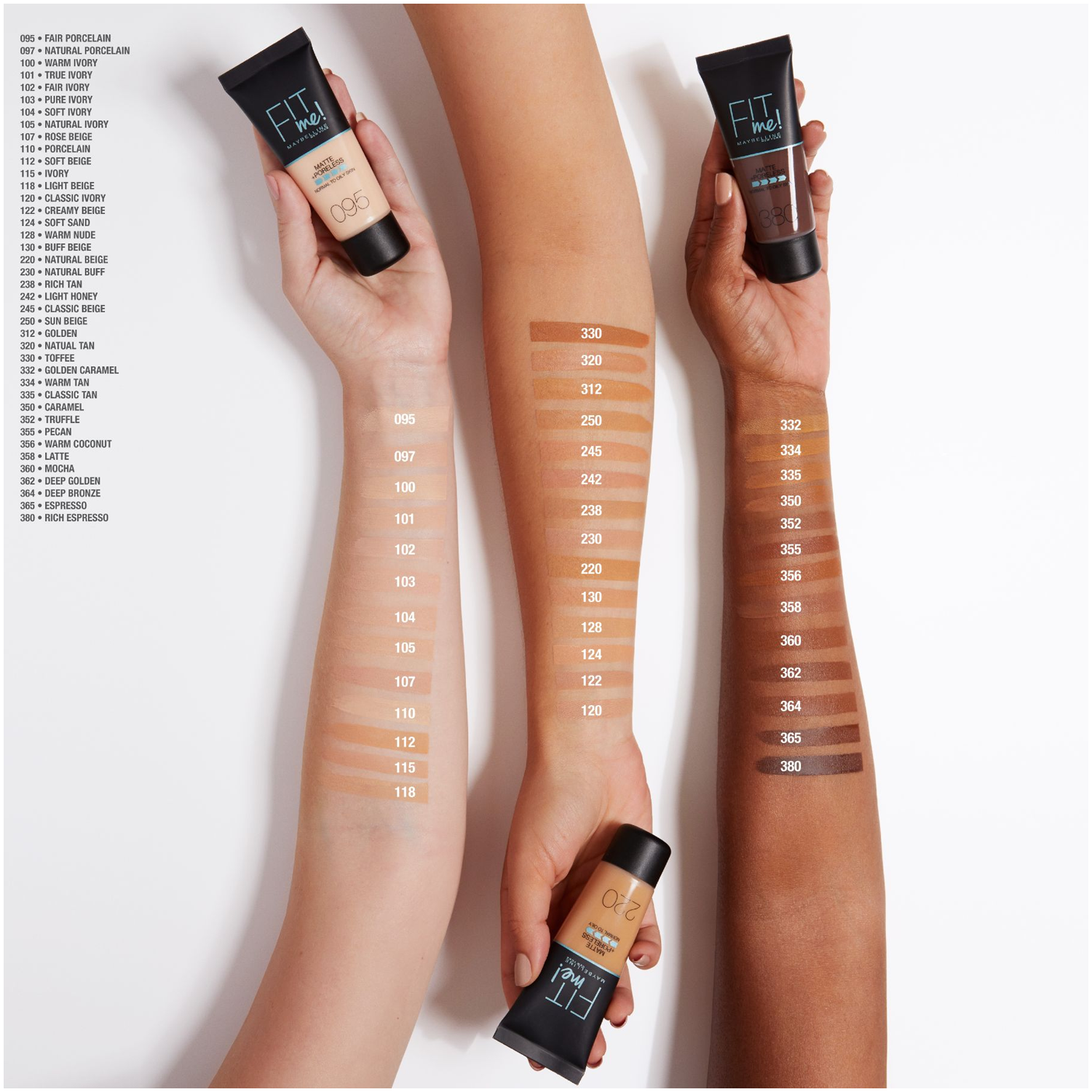 Maybelline Porcelain Fit Me Matte Foundation 30 ml