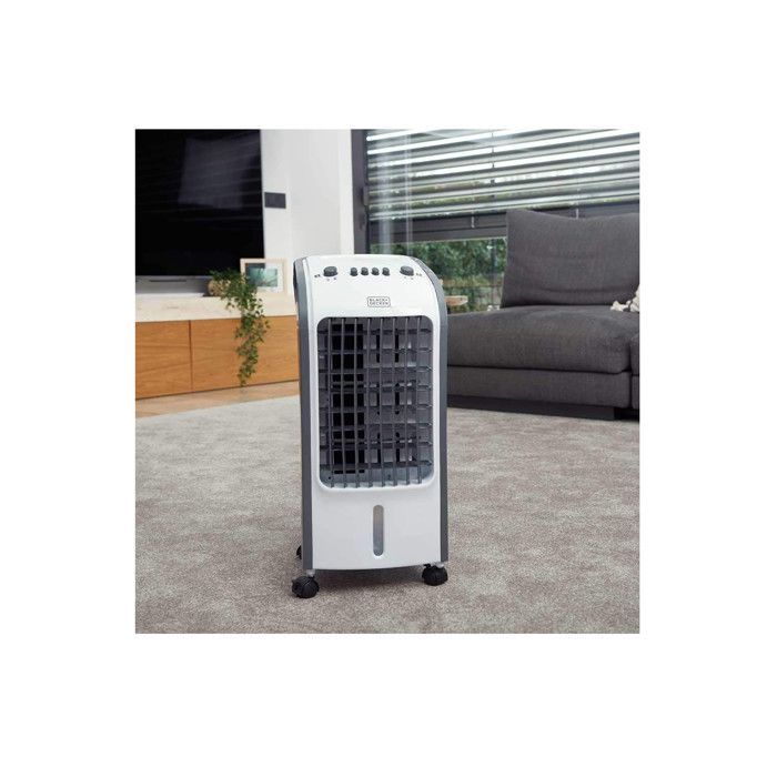 Rafraîchisseur d'air - Black Et Decker BXAC50E - Blanc - 75W - 61dB - 5,0L - 400m³/h - 3 vitesses