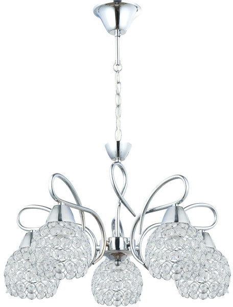 Żyrandol kryształowy wiszący Crystal 5xE27 lampa sufitowa
