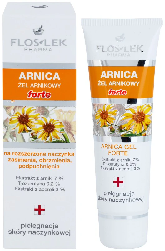 FlosLek Pharma Arnica rauhoittava geeli turvotusta ja tummia silmänalusia vastaan