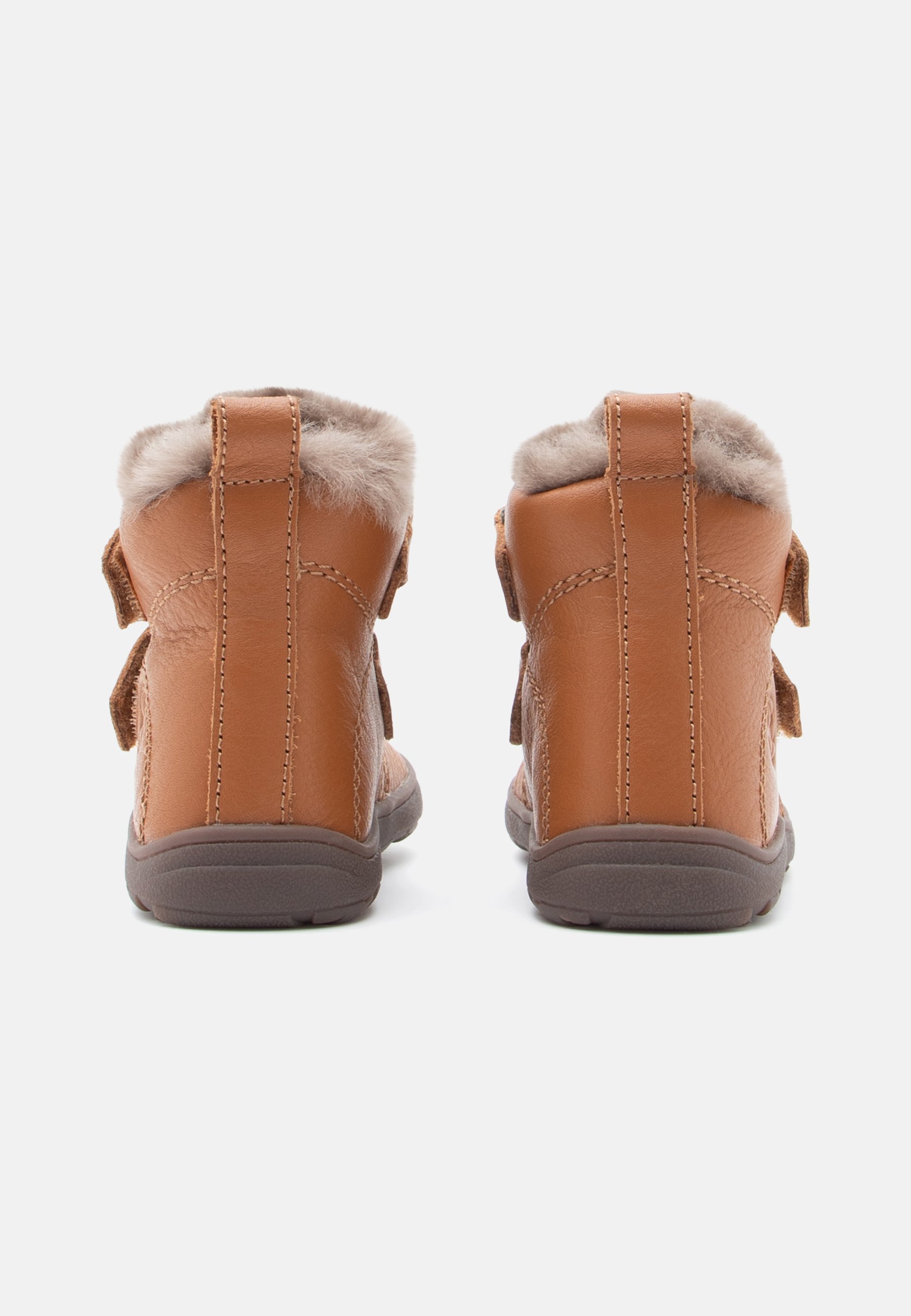 Bisgaard BAREFOOT EMIL UNISEX - Klassieke enkellaarsjes - cognac