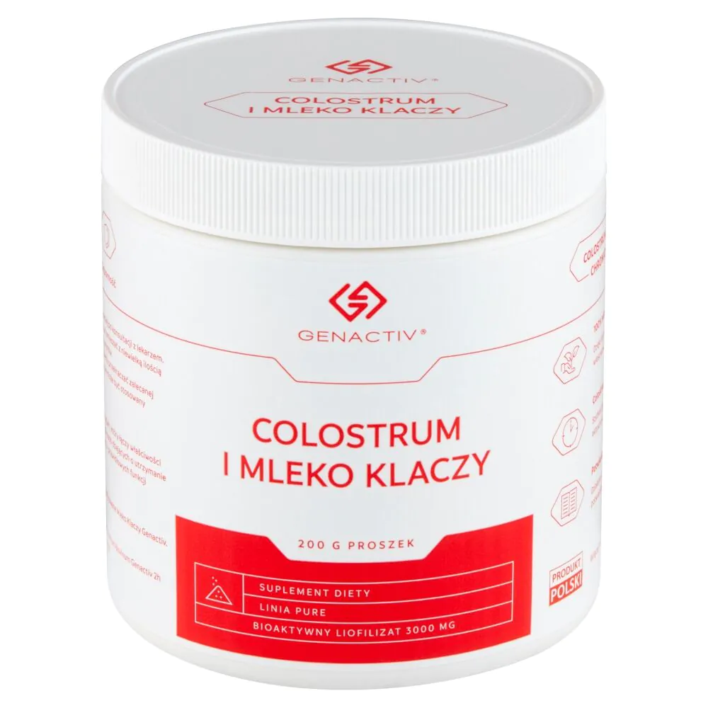 Genactiv Colostrum i Mleko Klaczy Preparat wzmacniający odporność Proszek