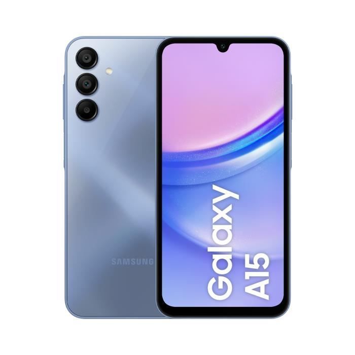 Smartphone Samsung Galaxy A15 4G de 128 GB, color azul
