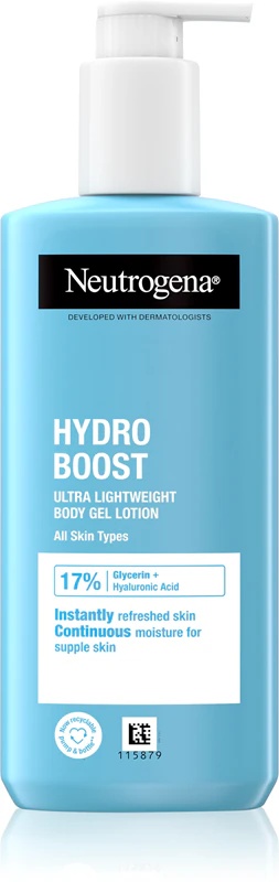 Neutrogena Hydro Boost® lahko mleko za telo z gel konsistenco