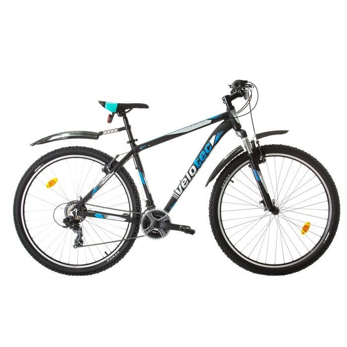 VTT 29'' Cadre Aluminium - Fourche Télescopique - 21 Vitesses avec équipement Shimano ( Dérailleurs, roue libre et poignées )
