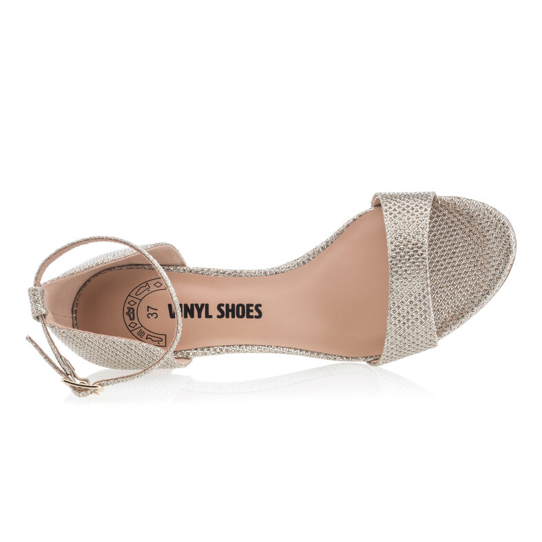 Sandalias grises para mujer / Zapatos de punta abierta