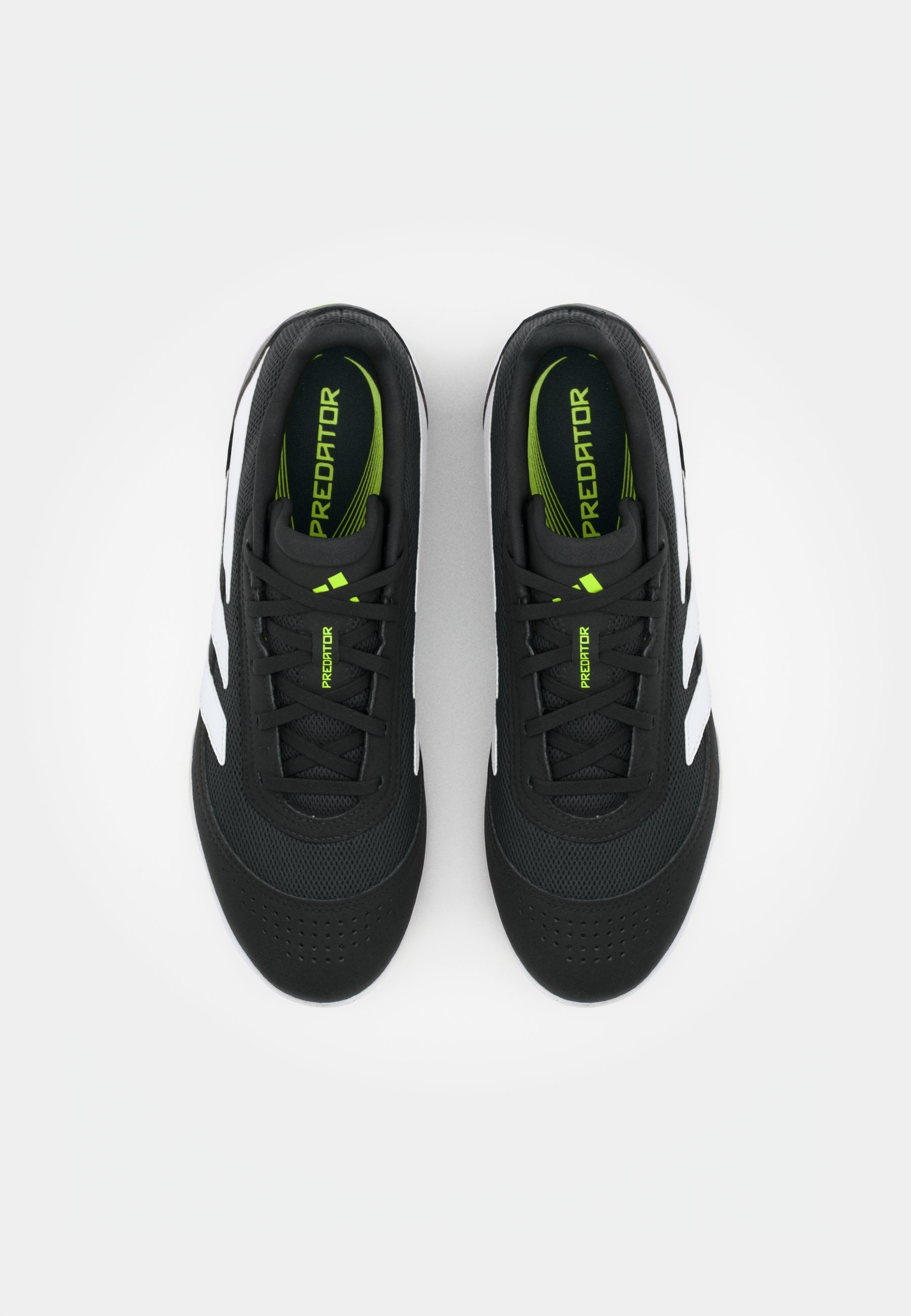 adidas Performance PREDATOR CLUB IN SALA - Scarpe da calcetto indoor - nero/bianco/limone lucido