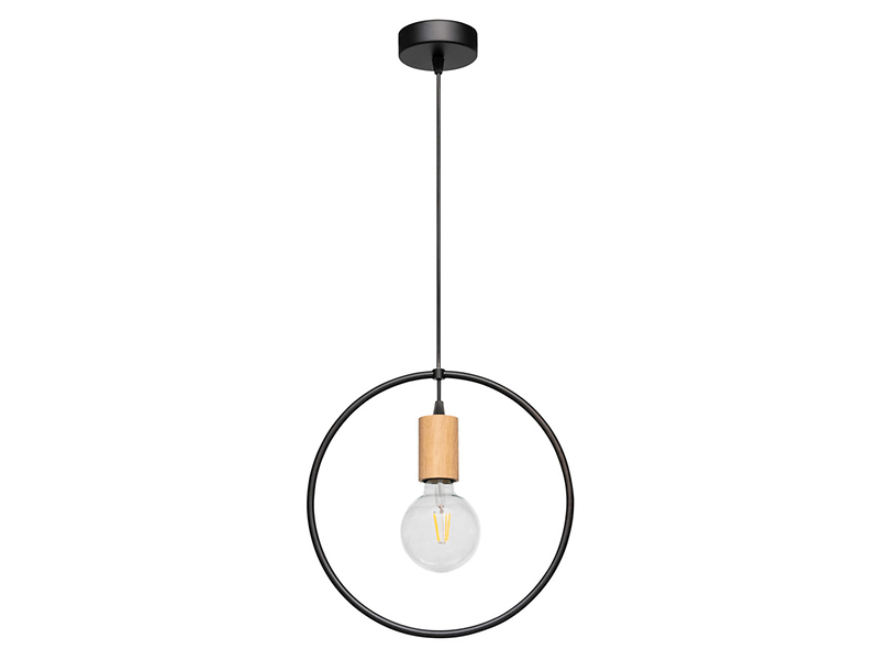 Lampa wisząca Carsten metalowa czarna