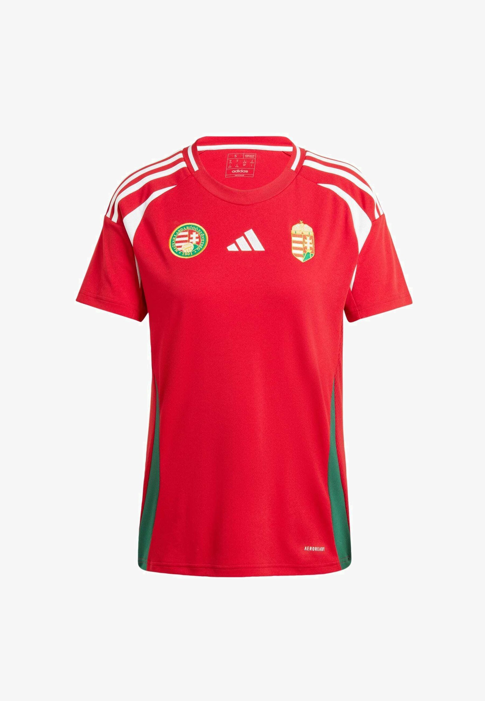 adidas Performance HUNGARY 24 HOME - Sport T-shirt - teamoverwinning rood wit universiteitsgroen