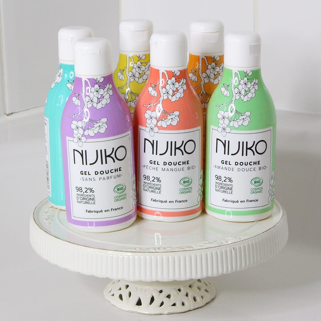 NIJIKO Gel Douche Bio Pêche & Mangue