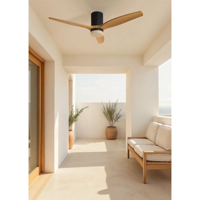 Ventilatore da soffitto - Crea - Con luce - Silenzioso - Funzione estate/inverno - Telecomando
