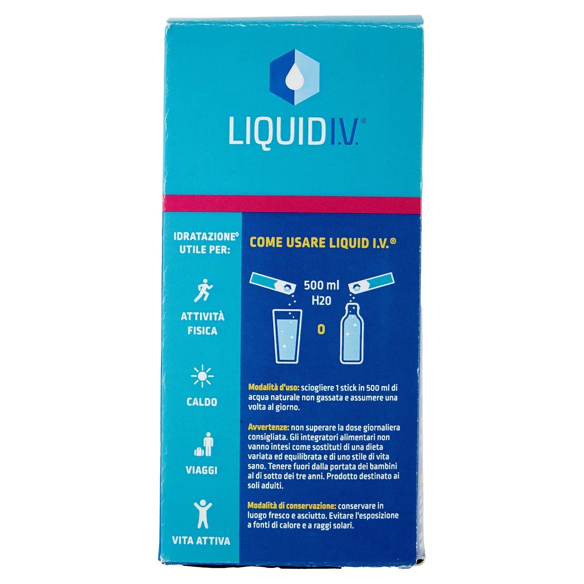 Multiplicador de hidratación líquida intravenosa con sabor a maracuyá, 10 sobres, sin gluten.