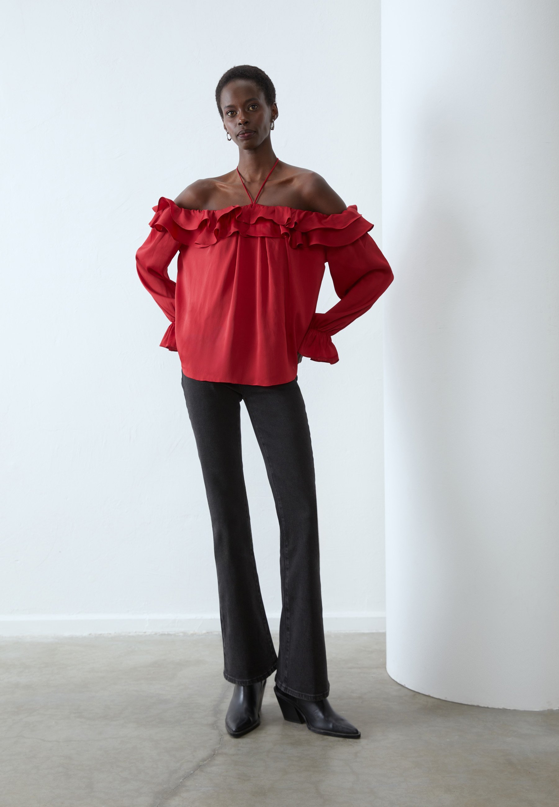 Anna Field Bluse – Dunkelrot