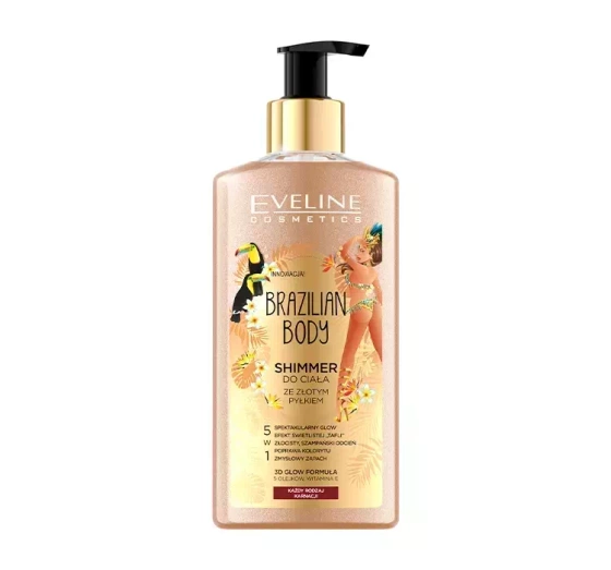 Eveline Cosmetics Brazilian Body Shimmer rozświetlający balsam do ciała 150 ml