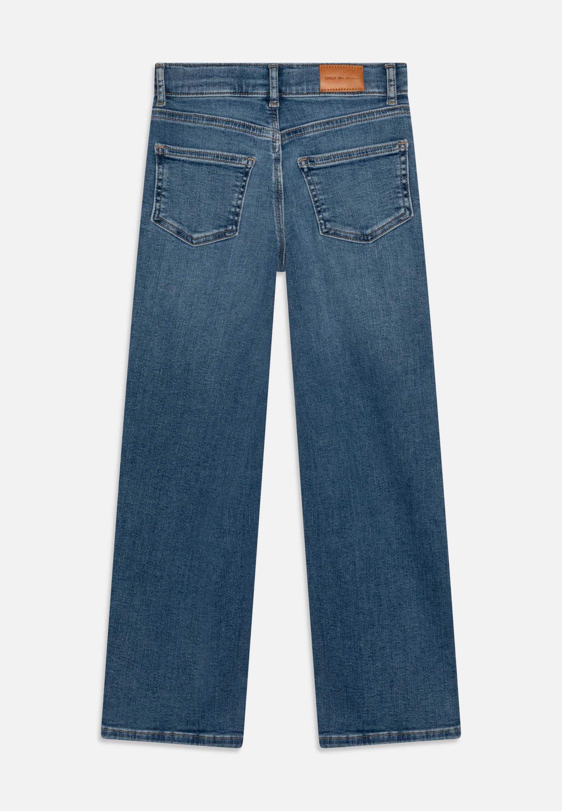 ONLY GIRLS KOGMADISON BLUSH WIDE - Jeans mit geradem Bein - mittelblauer Denim