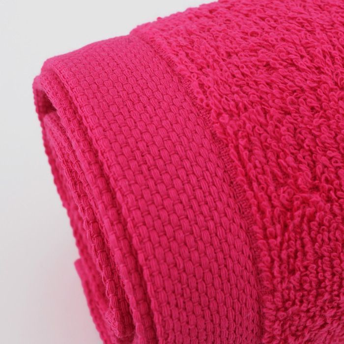 Juego de 2 toallas de baño de 90x150 cm ALPHA rosa fucsia