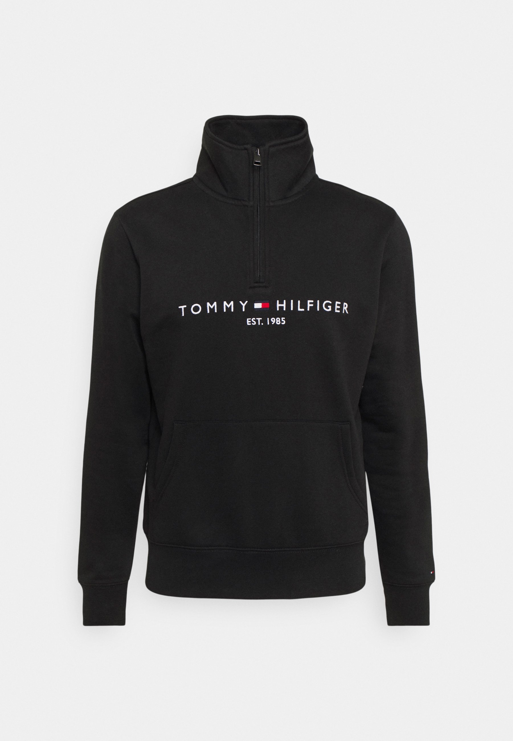 Tommy Hilfiger LOGO MOCK NECK - Sweatshirt - zwart