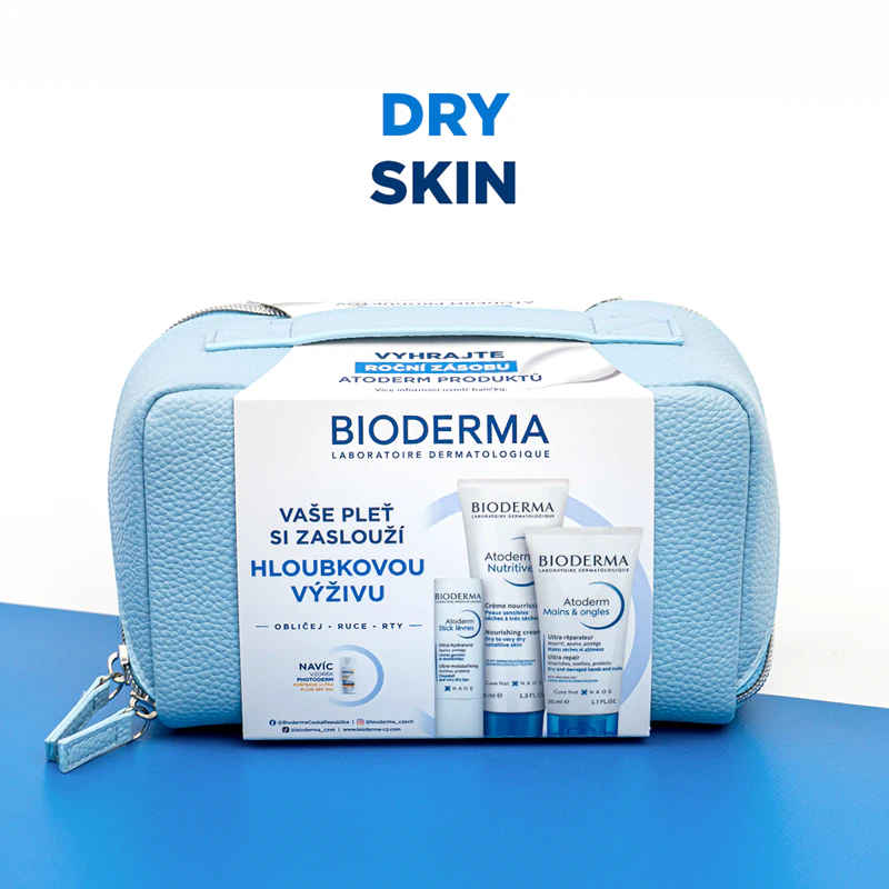 Kit de presente Bioderma Atoderm para pele seca