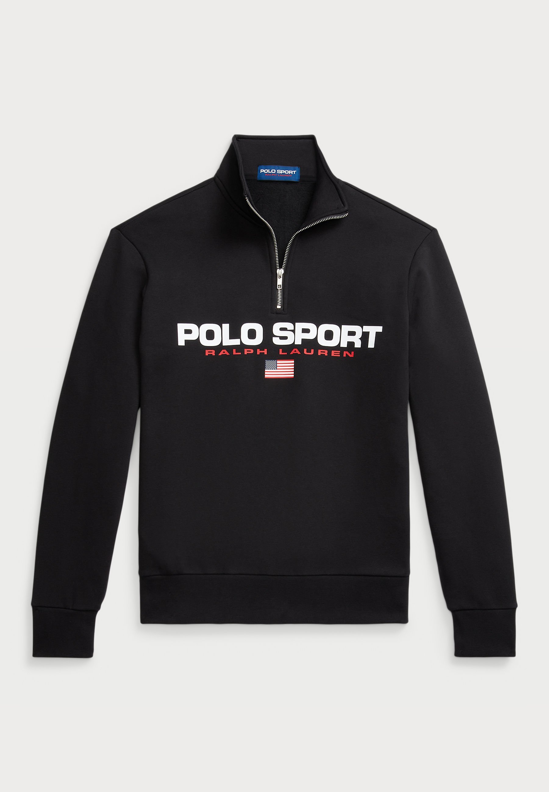 Polo Ralph Lauren POLO SPORT FLEECE PULÓVER - Pulóver - fekete/fehér