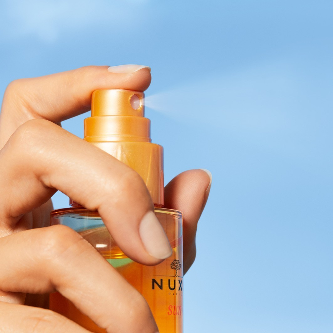 NUXE matu eļļa ar saules aizsargkrēmu, pienaina eļļa matiem - 100 ml