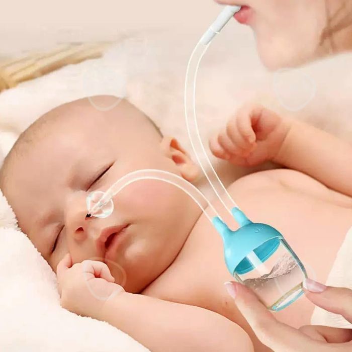 2 pezzi Aspiratore nasale manuale in morbido silicone trasparente riutilizzabile per una facile pulizia della coppetta nasale