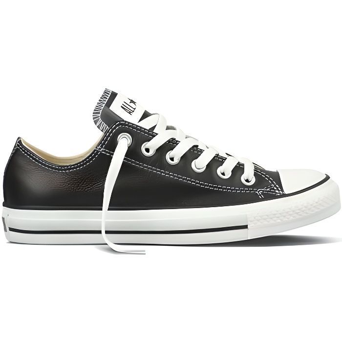 Sneakers Converse All Star Suede Leather Ox - CONVERSE - 132174C - Unisex - Nero - Adulto - Pelle - Lacci