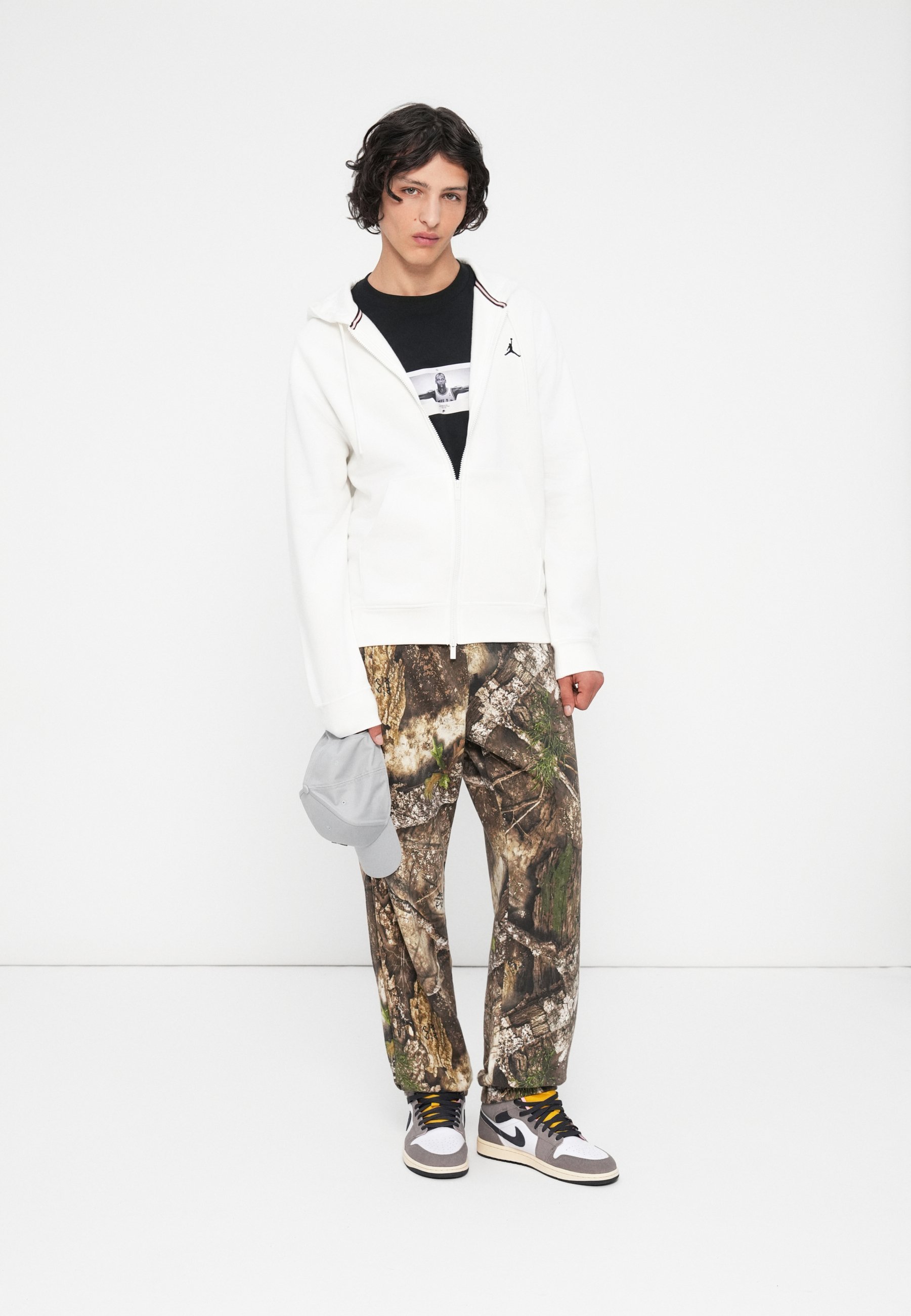 Sweat-shirt zippé Jordan - blanc cassé