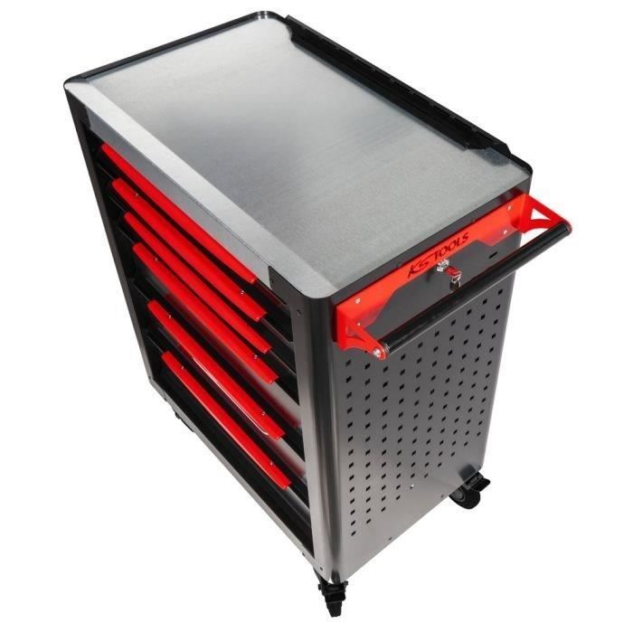 Workshop trolley - Equipped - 6 drawers - KS Tools - 824.6536F - Black - 265 tools - Made in France