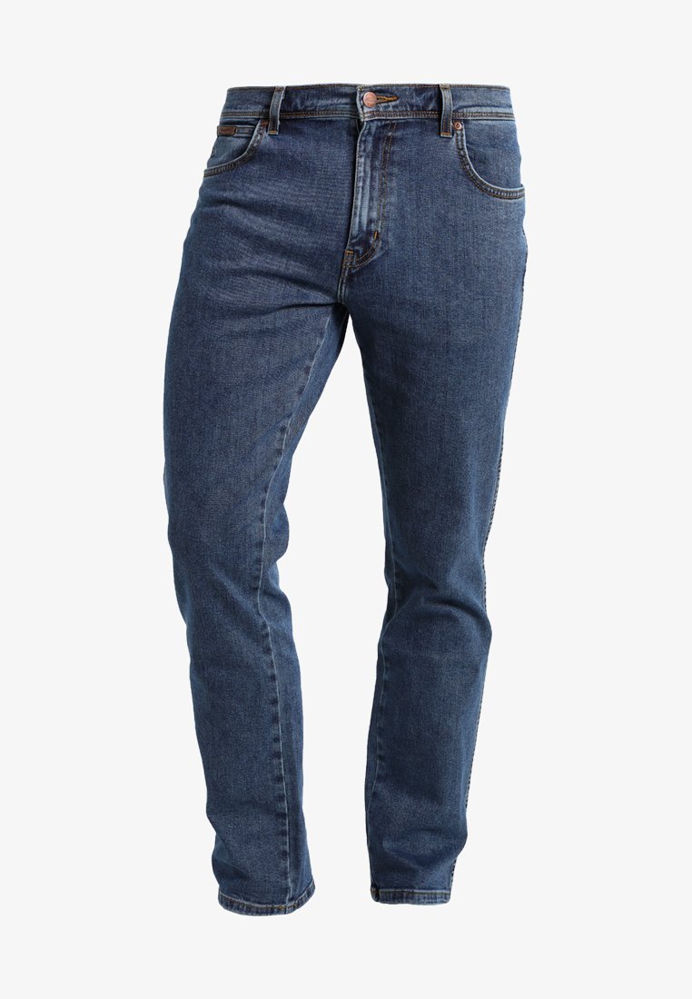 Jean Wrangler TEXAS - coupe droite - délavage à la pierre