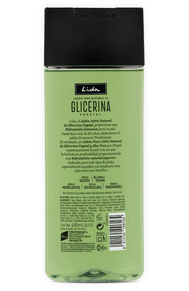 Gel za prhanje z glicerinom in aloe vero Geli za kopel in mila
