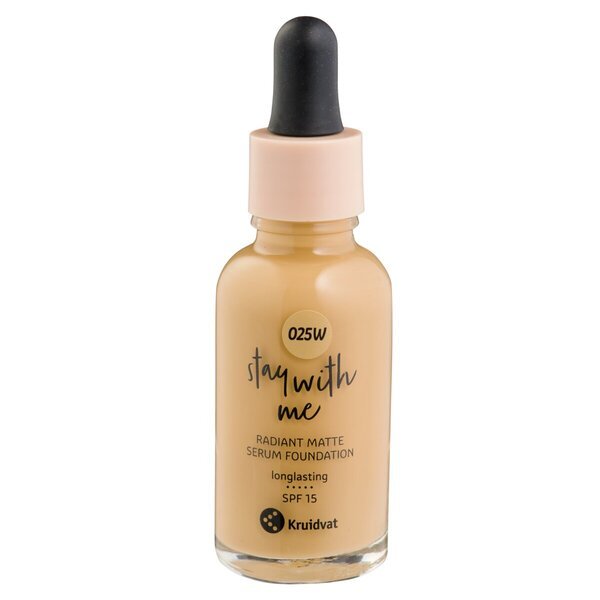 Kruidvat Stay With Me 025W gaiši olīvu starojošais matētais seruma tonālais krēms<br>30ml