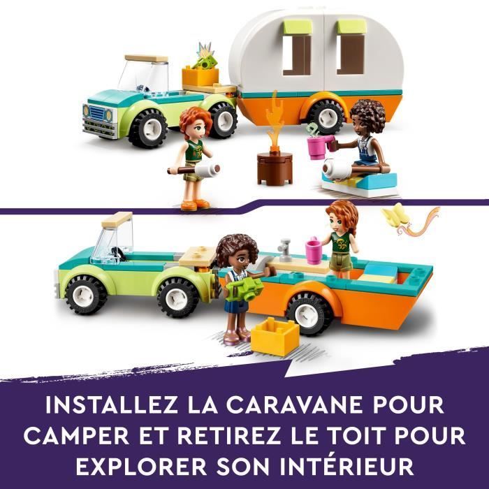 LEGO® Friends 41726 Vacanza in roulotte, camper giocattolo con auto, bambini dai 4 anni in su