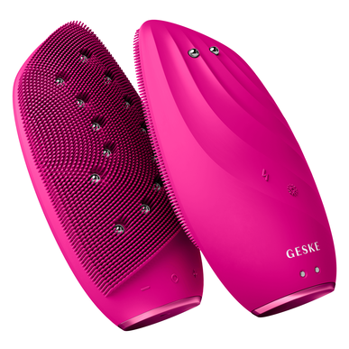 Geske 8-in-1 kasvojenpuhdistusharja, magenta, 1 kpl.