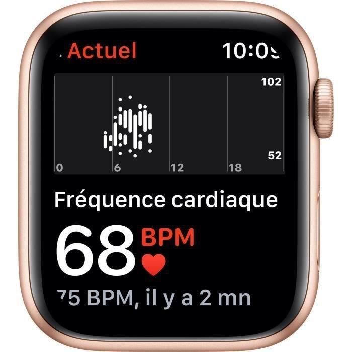 Apple Watch SE GPS - 44mm Gold Aluminum Case - Rose Gold Band (2020) - Refurbished - Excellent Condition