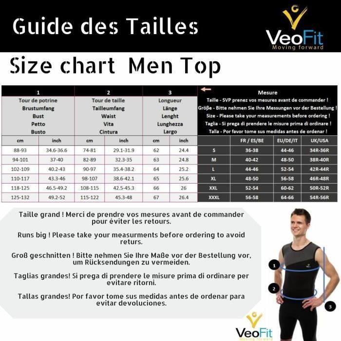 Regata masculina VeoFit para perder gordura abdominal e esculpir o corpo.