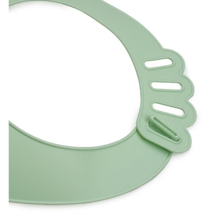 Set di 2 bavaglini - THERMOBABY - BIBOU - Verde celadon e Grigio charm - Regolabili e impermeabili