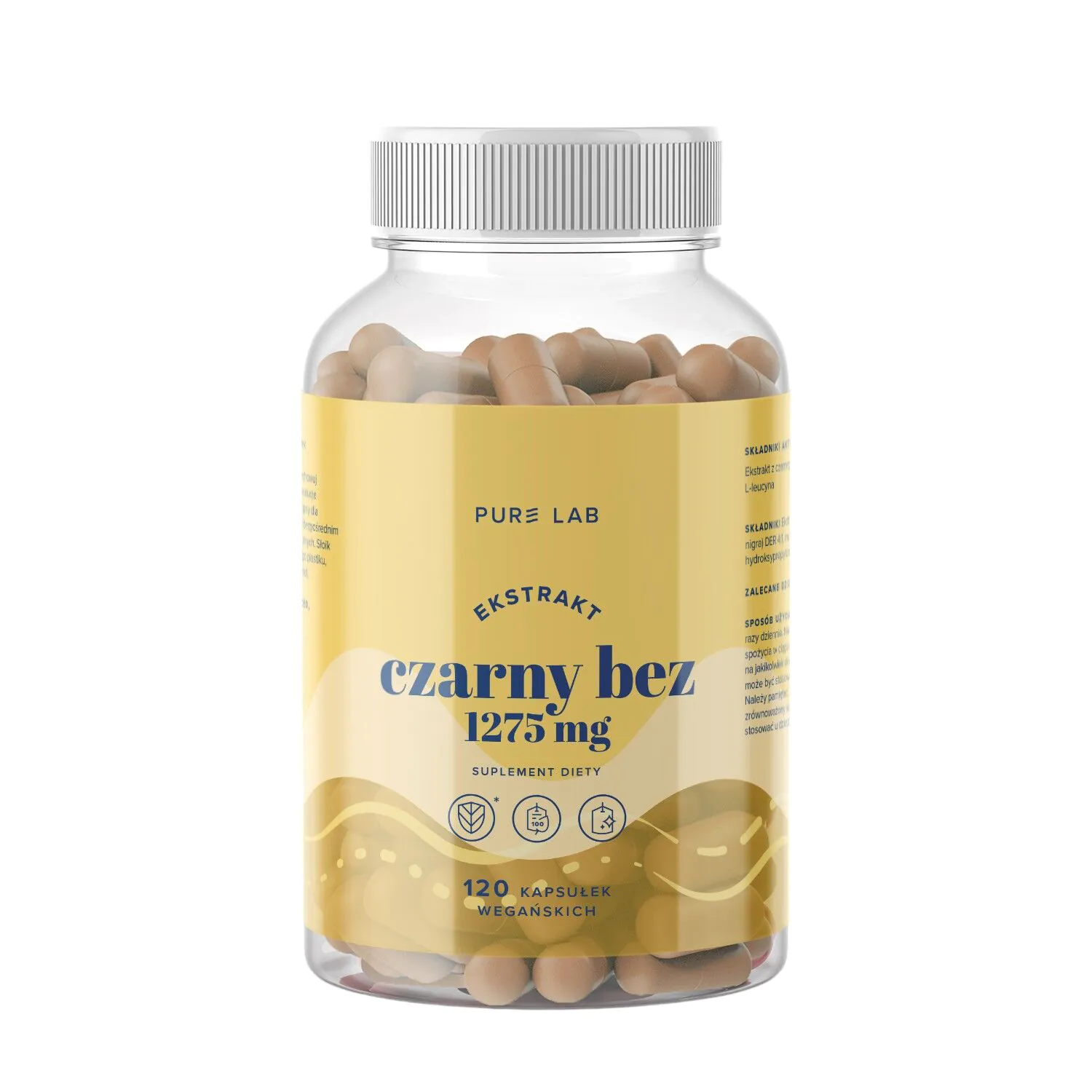 Pure Lab Ekstrakt z czarnego bzu 1275 mg Kapsułki