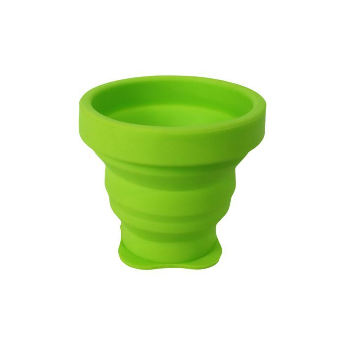 Gobelet Pliant 75 Ml Vert Lime - Assiette - Verre | Azimut Outdoor Azimut outdoor Matériel de bivouac et camping